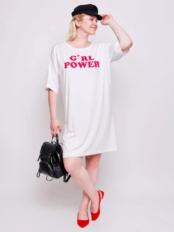 Паллада 2019 платье - футболка Паллада 2019 платье - футболка молоко